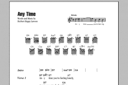 page one of Any Time (Guitar Chords/Lyrics)