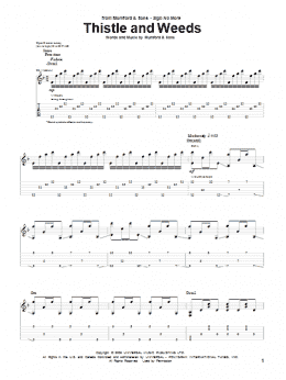 page one of Thistle And Weeds (Guitar Tab)