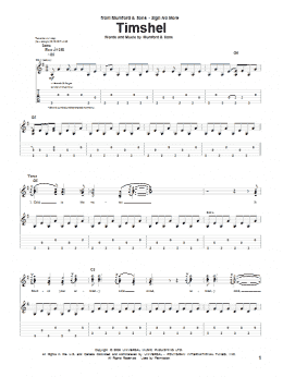page one of Timshel (Guitar Tab)