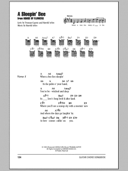 page one of A Sleepin' Bee (Guitar Chords/Lyrics)