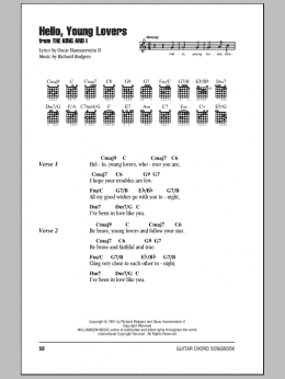 page one of Hello, Young Lovers (Guitar Chords/Lyrics)