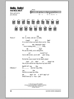 page one of Hello, Dolly! (Guitar Chords/Lyrics)