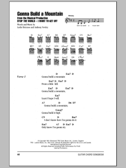 page one of Gonna Build A Mountain (Guitar Chords/Lyrics)