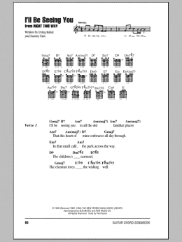 page one of I'll Be Seeing You (Guitar Chords/Lyrics)