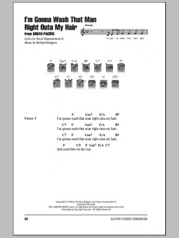 page one of I'm Gonna Wash That Man Right Outa My Hair (Guitar Chords/Lyrics)