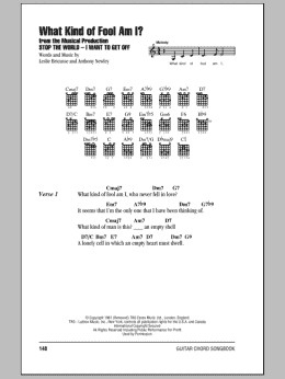 page one of What Kind Of Fool Am I? (Guitar Chords/Lyrics)