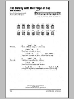 page one of The Surrey With The Fringe On Top (from Oklahoma!) (Guitar Chords/Lyrics)