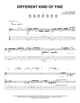 page one of Different Kind Of Fine (Easy Guitar)