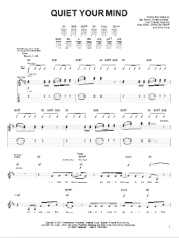 page one of Quiet Your Mind (Easy Guitar)