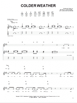 page one of Colder Weather (Easy Guitar)