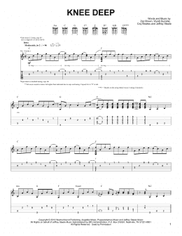 page one of Knee Deep (Easy Guitar)