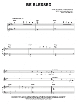 page one of Be Blessed (Piano & Vocal)