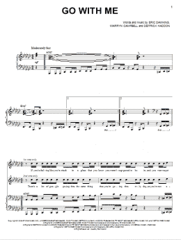 page one of Go With Me (Piano & Vocal)