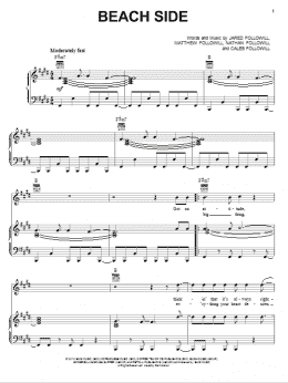 page one of Beach Side (Piano, Vocal & Guitar Chords (Right-Hand Melody))