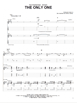 page one of The Only One (Guitar Tab)