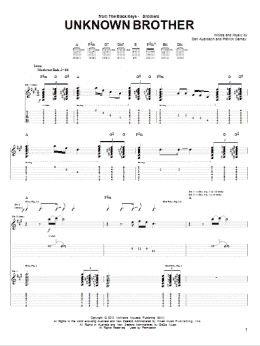 page one of Unknown Brother (Guitar Tab)