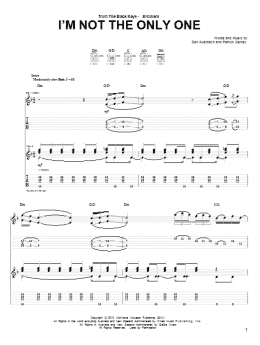 page one of I'm Not The Only One (Guitar Tab)