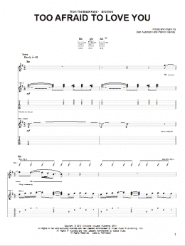 page one of Too Afraid To Love You (Guitar Tab)