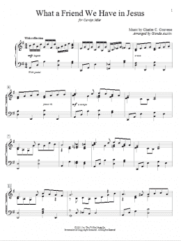 page one of What A Friend We Have In Jesus (Educational Piano)