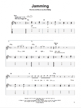 page one of Jamming (Guitar Tab (Single Guitar))
