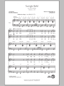 page one of Swingle Bells! (2-Part Choir)