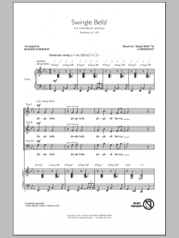 page one of Swingle Bells! (3-Part Mixed Choir)