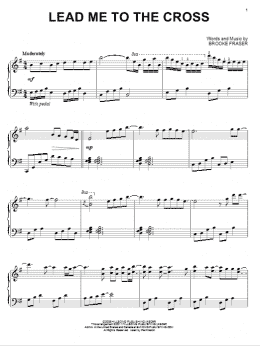 page one of Lead Me To The Cross (Piano Solo)