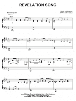 page one of Revelation Song (Piano Solo)