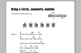 page one of Bring A Torch, Jeannette Isabella (Guitar Chords/Lyrics)