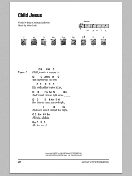 page one of Child Jesus (Guitar Chords/Lyrics)