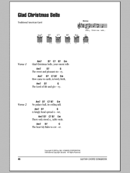page one of Glad Christmas Bells (Guitar Chords/Lyrics)