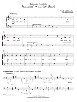page one of Jammin' With The Band (Educational Piano)