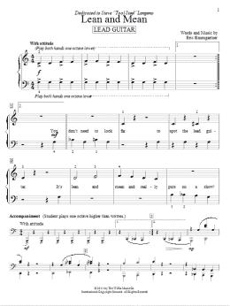 page one of Lean And Mean (Lead Guitar) (Educational Piano)