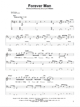 page one of Forever Man (Bass Guitar Tab)