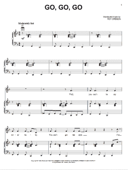 page one of Go, Go, Go (Piano, Vocal & Guitar Chords (Right-Hand Melody))