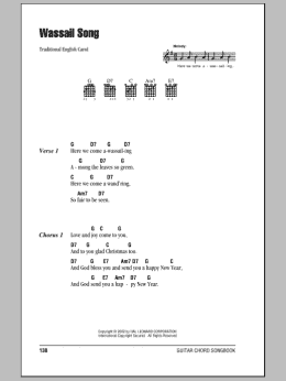 page one of Wassail Song (Guitar Chords/Lyrics)