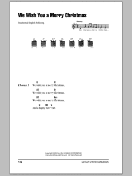 page one of We Wish You A Merry Christmas (Guitar Chords/Lyrics)