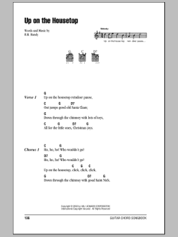 page one of Up On The Housetop (Guitar Chords/Lyrics)
