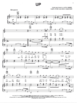 page one of Up (Piano, Vocal & Guitar Chords (Right-Hand Melody))