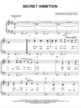 page one of Secret Ambition (Easy Piano)