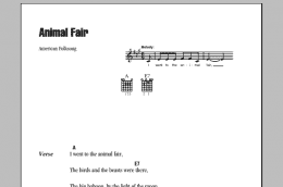 page one of Animal Fair (Guitar Chords/Lyrics)