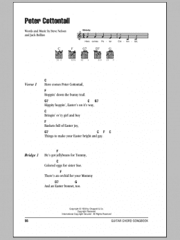 page one of Peter Cottontail (Guitar Chords/Lyrics)