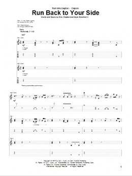 page one of Run Back To Your Side (Guitar Tab)