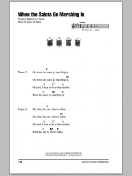 page one of When The Saints Go Marching In (Guitar Chords/Lyrics)