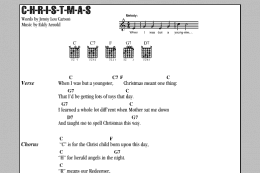 page one of C-H-R-I-S-T-M-A-S (Guitar Chords/Lyrics)
