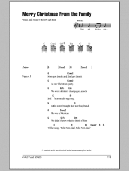 page one of Merry Christmas From The Family (Guitar Chords/Lyrics)