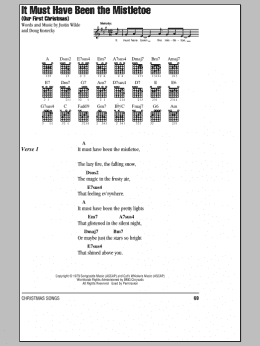 page one of It Must Have Been The Mistletoe (Our First Christmas) (Guitar Chords/Lyrics)