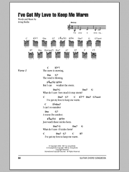 page one of I've Got My Love To Keep Me Warm (Guitar Chords/Lyrics)