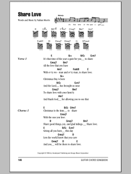 page one of Share Love (Guitar Chords/Lyrics)