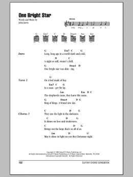 page one of One Bright Star (Guitar Chords/Lyrics)